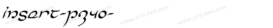 Insert-pZ4O字体转换