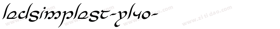 LedSimpleSt-YL4o字体转换