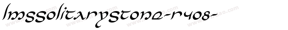 LmsSolitaryStone-r4O8字体转换