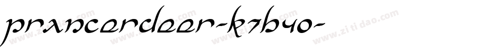 PrancerDeer-K7B4o字体转换