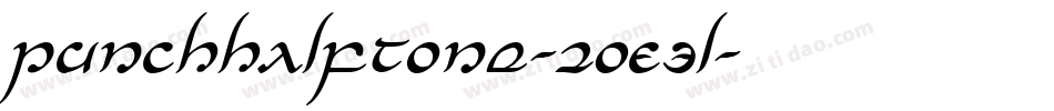 PunchHalftone-2OE3l字体转换