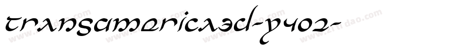 TransAmerica3D-Y4o2字体转换