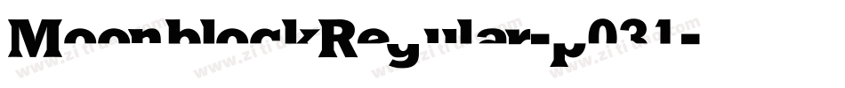 MoonblockRegular-p031字体转换