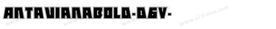 AntavianaBold-d6V字体转换