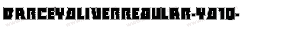 DarceyOliverRegular-yO1q字体转换