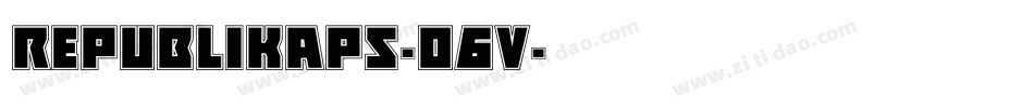 Republikaps-o6V字体转换