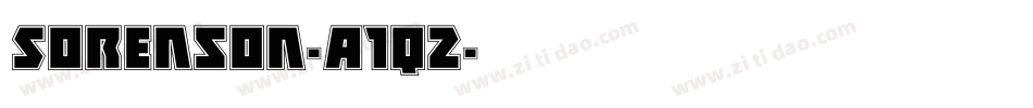 Sorenson-A1q2字体转换 Sorenson-A1q2字体转换