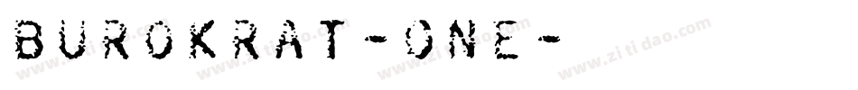 Burokrat-One字体转换