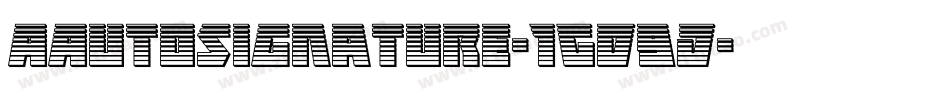 AAutoSignature-1GD9j字体转换