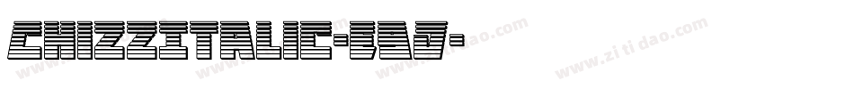 ChizzItalic-E9j字体转换