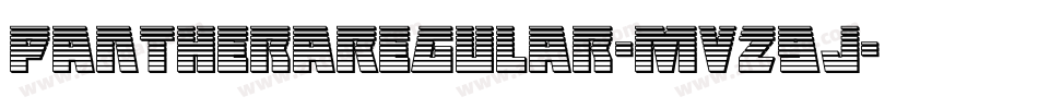 PantheraRegular-MVZ9J字体转换 PantheraRegular-MVZ9J字体转换