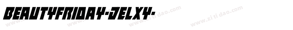 Beautyfriday-jELXy字体转换