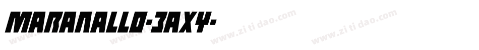 Maranallo-3aXy字体转换