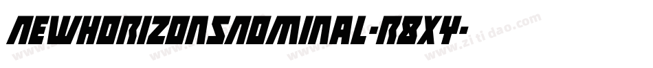 NewHorizonsNominal-r8Xy字体转换