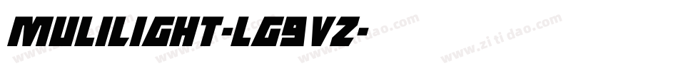 MuliLight-lg9VZ字体转换