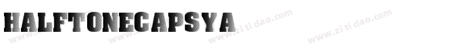 HalftoneCaps-Ya98字体转换