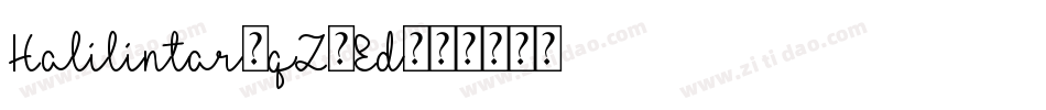 Halilintar-qZ7Ed字体转换