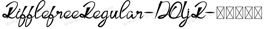 RifflefreeRegular-DOLjR字体转换