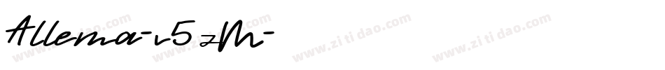 Allema-v5zM字体转换