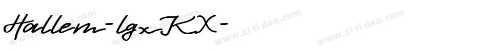 Hallem-lgxKX字体转换