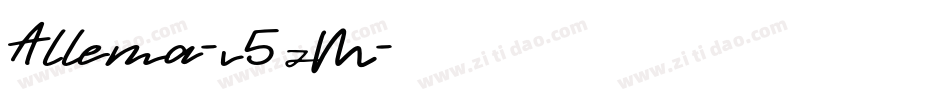 Allema-v5zM字体转换