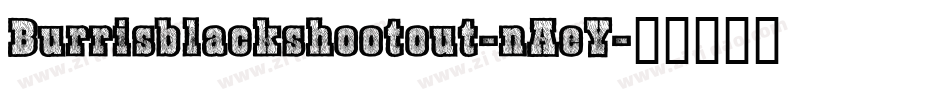 Burrisblackshootout-nAeY字体转换