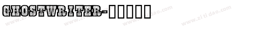 GHOSTWRITER字体转换
