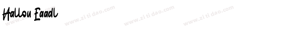 Hallou-Eaadl字体转换