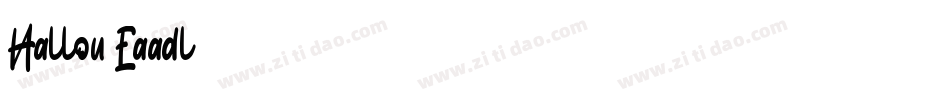 Hallou-Eaadl字体转换