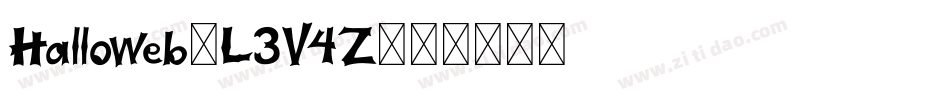 Halloweb-L3V4Z字体转换