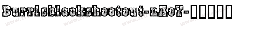 Burrisblackshootout-nAeY字体转换