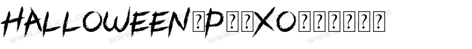 Halloween-p78XO字体转换