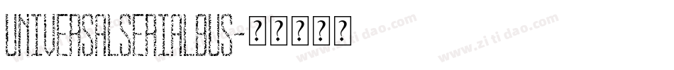UniversalSerialBus字体转换
