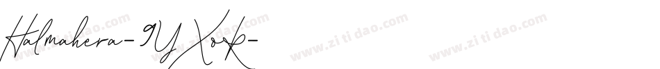 Halmahera-9YXoK字体转换