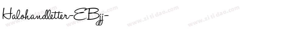 Halohandletter-EBjj字体转换