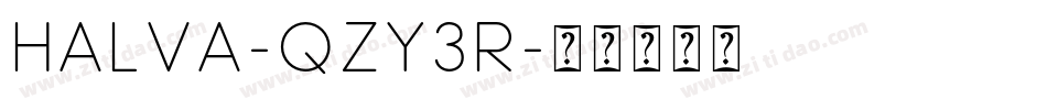 Halva-qZY3r字体转换