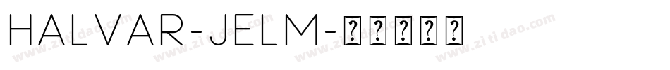 Halvar-jElM字体转换