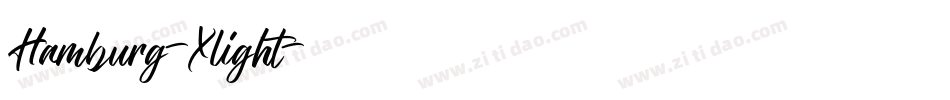 Hamburg-Xlight字体转换