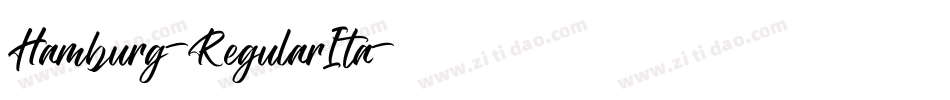 Hamburg-RegularIta字体转换