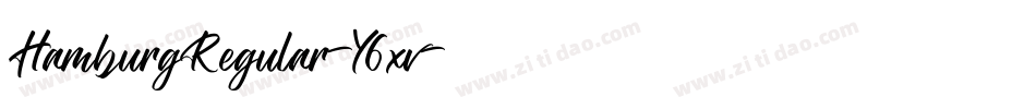HamburgRegular-Y6xv字体转换