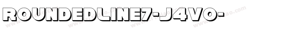 RoundedLine7-j4vO字体转换