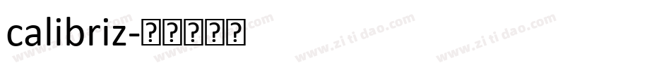 calibriz字体转换