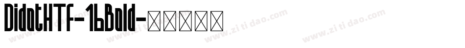 DidotHTF-16Bold字体转换
