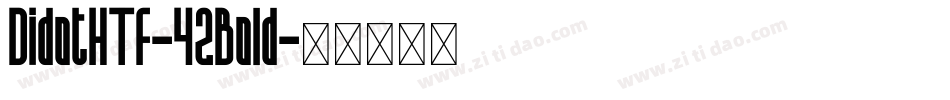 DidotHTF-42Bold字体转换
