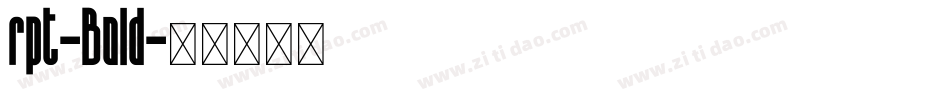 rpt-Bold字体转换