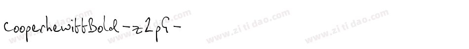 CooperhewittBold-z2pG字体转换