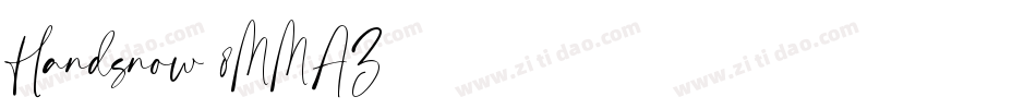 Handsnow-8MMAZ字体转换