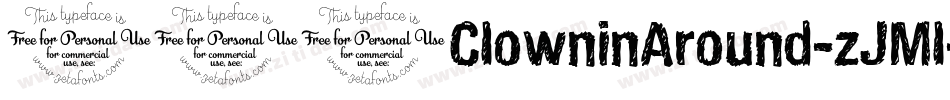 101ClowninAround-zJMl字体转换