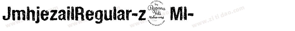 JmhjezailRegular-z4Ml字体转换