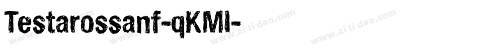 Testarossanf-qKMl字体转换